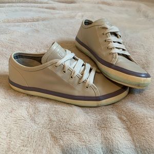 EUC Camper leather lace up sneakers, size 38